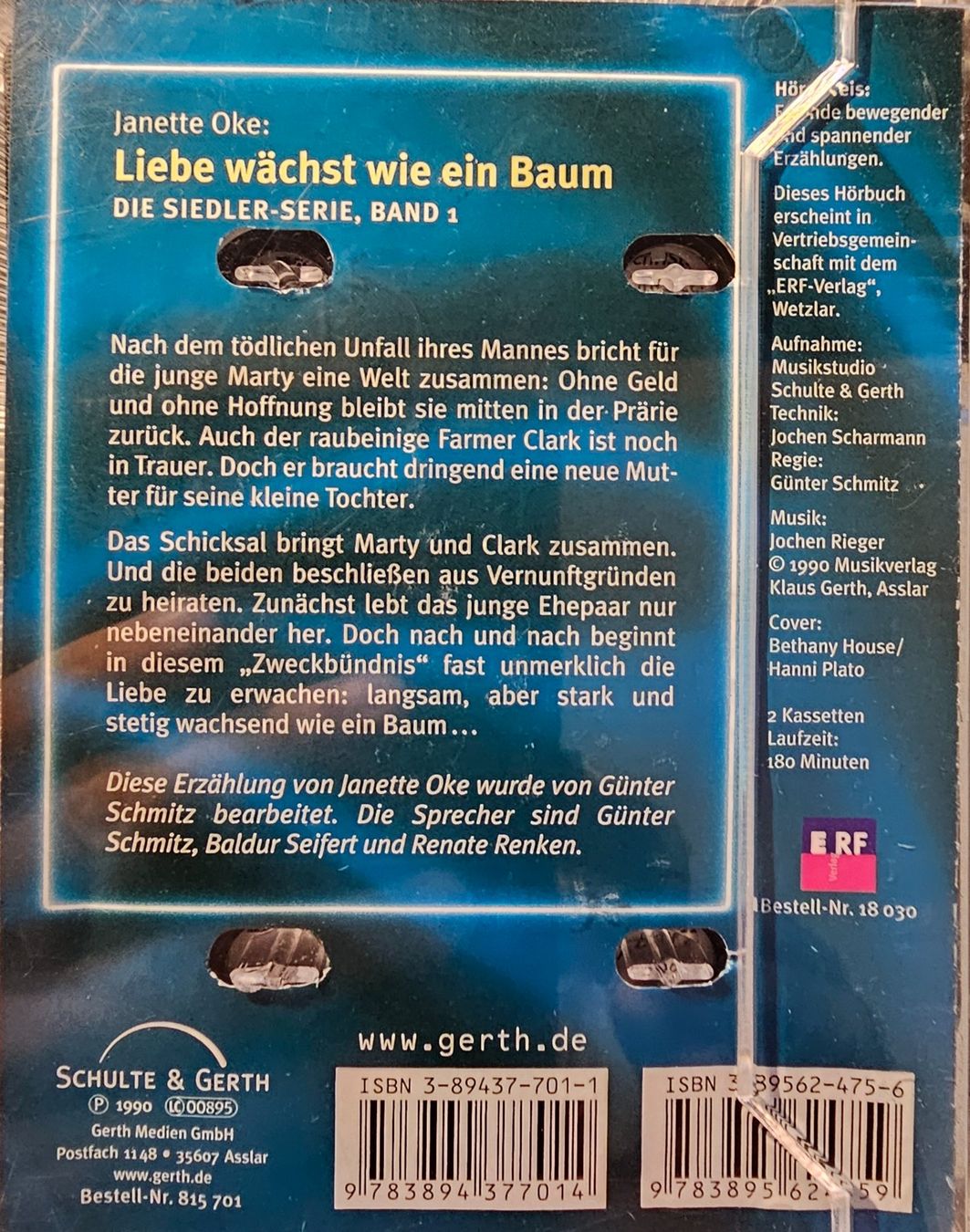 Kompaktkassetten: MC - Janette Oke - Liebe wächst wie ein Baum – Gebraucht aus Wahlen b. Laufen von Cg10 1