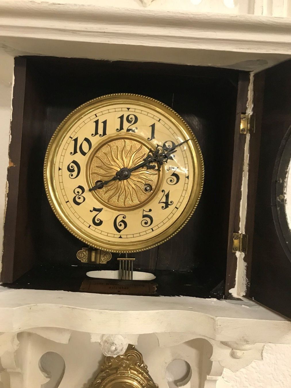 Orologi: Antike Wanduhr Schnitzereien Pferd vinta – Usato da Dottikon venduto da beni1204 5