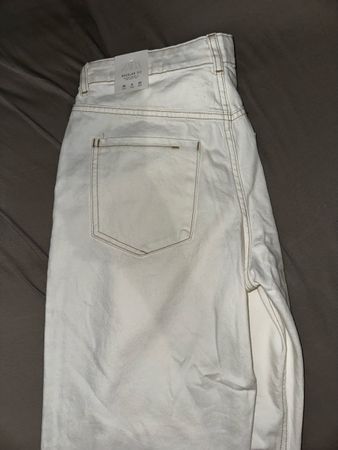 Weisse Zara Jeans, regular fit, high waist
