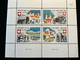 Soldatenmarke Vpf Det Kp 19 20 4erBlock ungestempelt