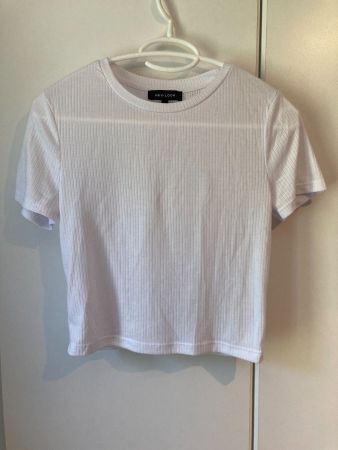 Weisses Crop Top Gr. M
