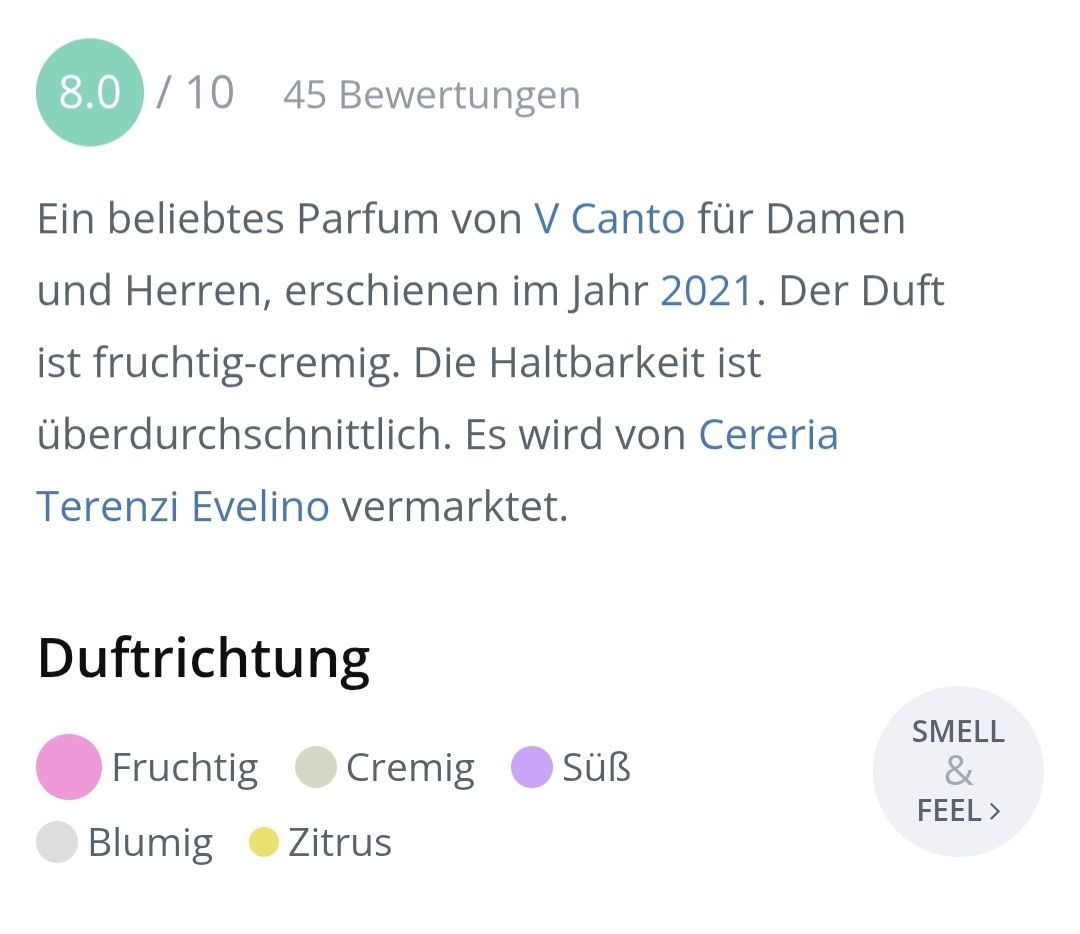 Parfum & Eau de Toilette: 2 ml MISIARTE V CANTO EXTRAIT ABFÜLLUNG – Neu (gemäss Beschreibung) aus St. Gallen von CaliSunshine 3