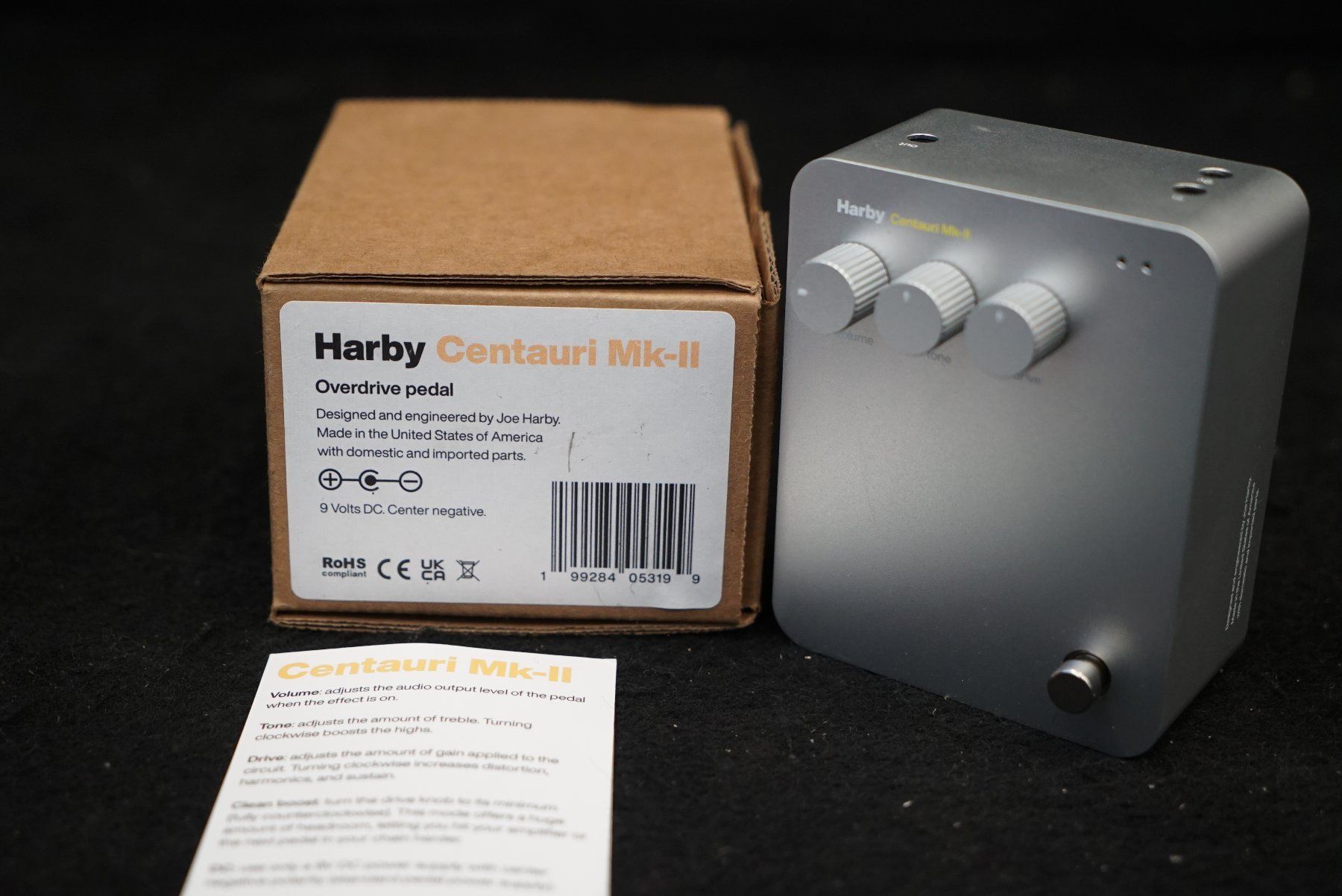 Strumenti musicali: Harby Centauri Mk-II Overdrive Pedal – Usato da Ortschwaben venduto da Musictrade