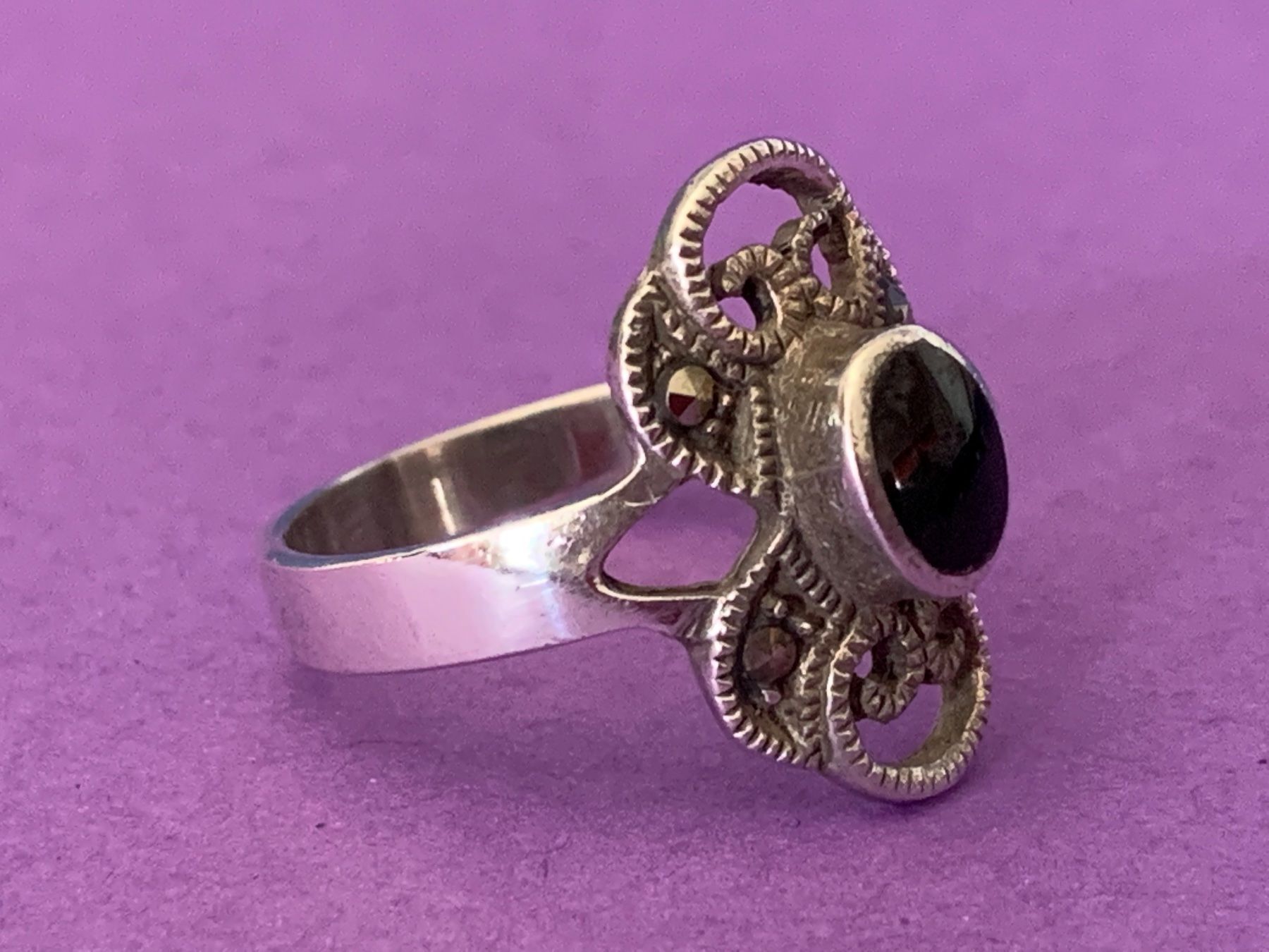 Anelli: Silberring ONYX-PYRIT (58) – Usato da Dittingen venduto da Bellevista 6