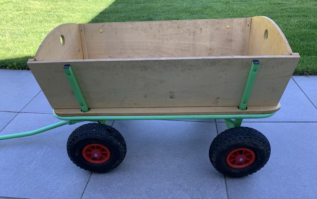 Veicoli per bambini: Bollerwagen aus Holz  – Usato da Esslingen venduto da Gargamel011 3