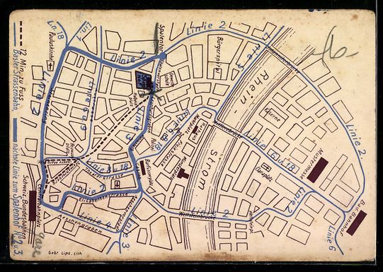 Sonstiges zum Sammeln & Seltenes: Vertreterkarte Basel, Hotel und Restaura – Gebraucht aus Berlin von bartko-reher 1