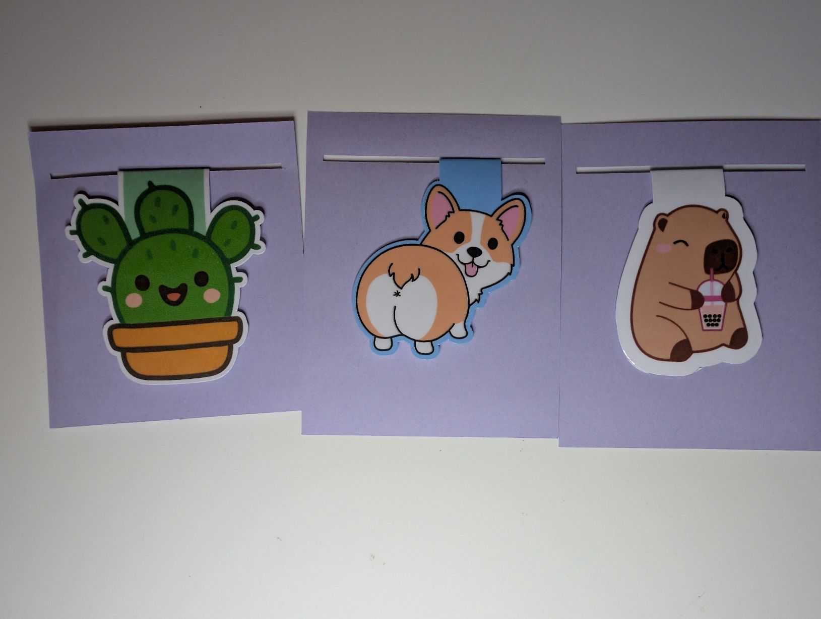 Altre raccolte & rarità: 3 Magnet-Lesezeichen Set handgemacht  – Nuovo (secondo la descrizione) da Birmenstorf AG venduto da foxy0815 1