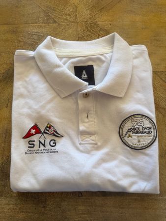 Polo blanc Gaastra SNG Bol d'Or Mirabaud édition 74