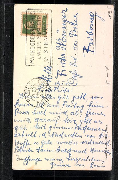 Cartoline postali: Bern, Hotel Viktoria, Strassenpartie mit – Usato da Berlin venduto da bartko-reher 1