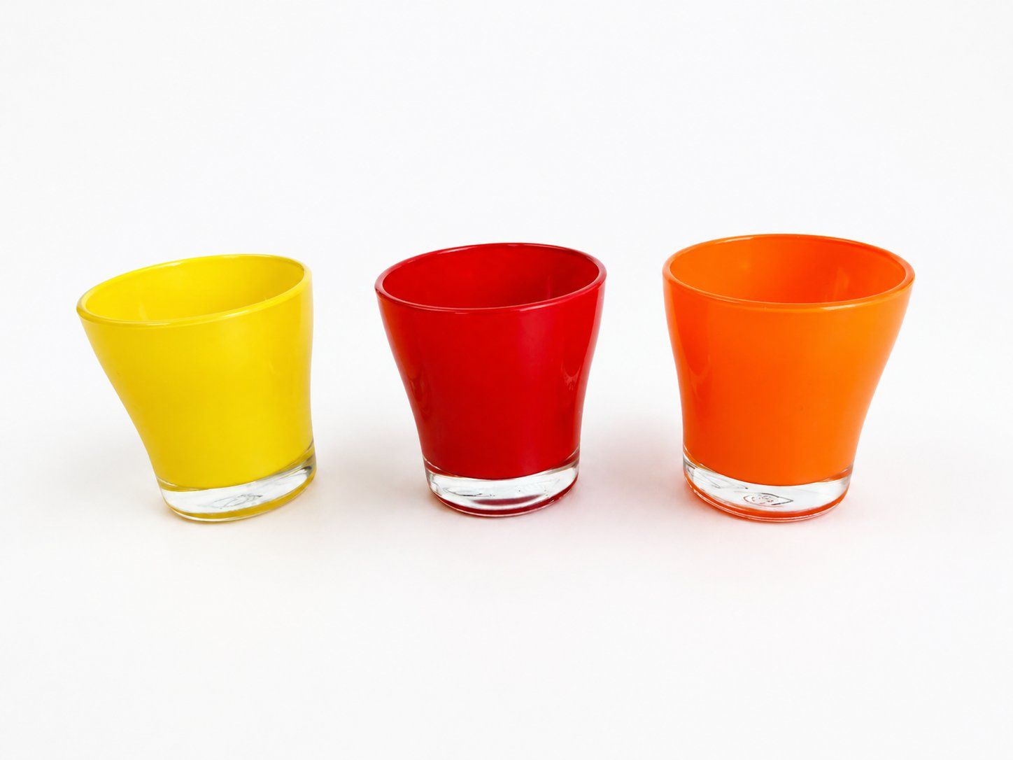 Portacandele: 3x Windlichter Bunt 6x8.5 cm – Usato da Fully venduto da VaneaSelection 2