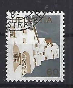 Tutti i francobolli: 1973/75  - Landschaftsbilder / Engadin – Usato da Schaffhausen venduto da poststamp