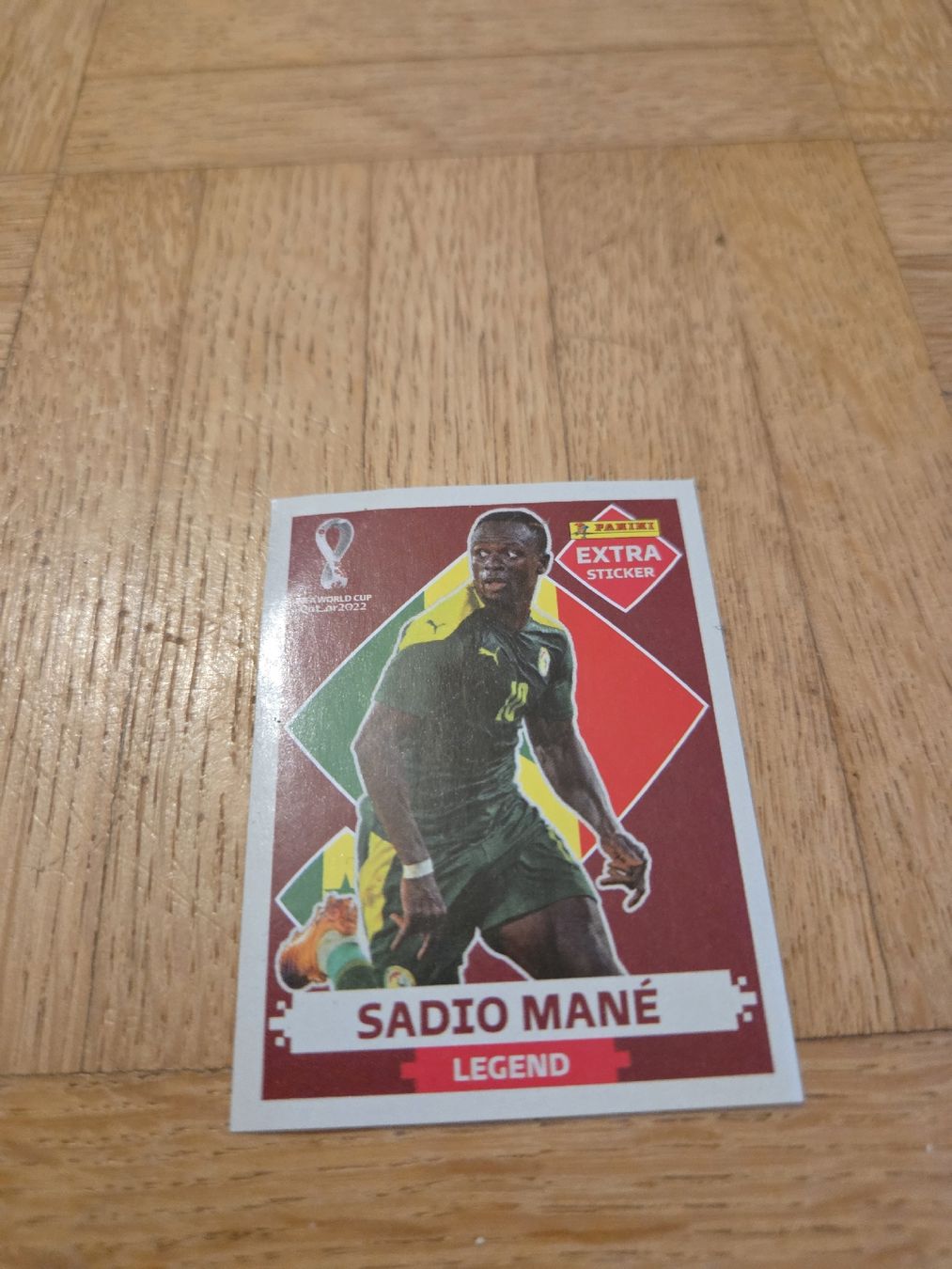 Aufkleber: Panini Legend Sticker 2022 Sadio Mané – Gebraucht aus Riehen von str_2msn