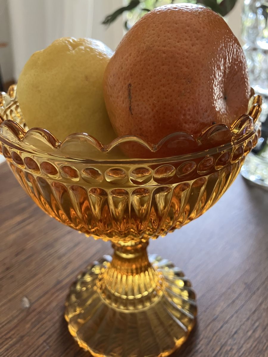Iittala Ciotole: Vintage Iittala Mariskooli 155mm bernsteinfarbig – Usato da Stäfa venduto da ummroxana 4