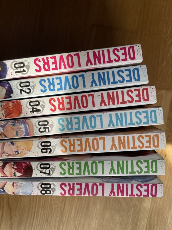 Destiny Lovers Manga Series Volumes 1 to 8 Complete (Neu (gemäss