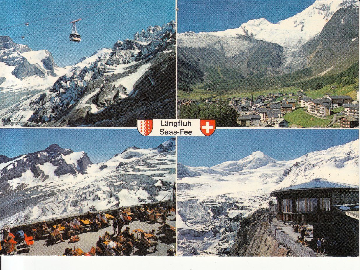 Cartoline postali: Saas Fee Längfluh 1989 – Usato da Bürglen TG venduto da StampGraf
