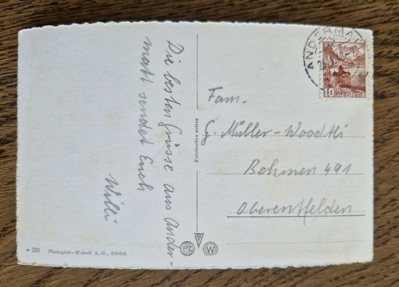 Cartes postales: Andermatt im Winter 1948 – D'occasion à Ebikon par Donar50 1