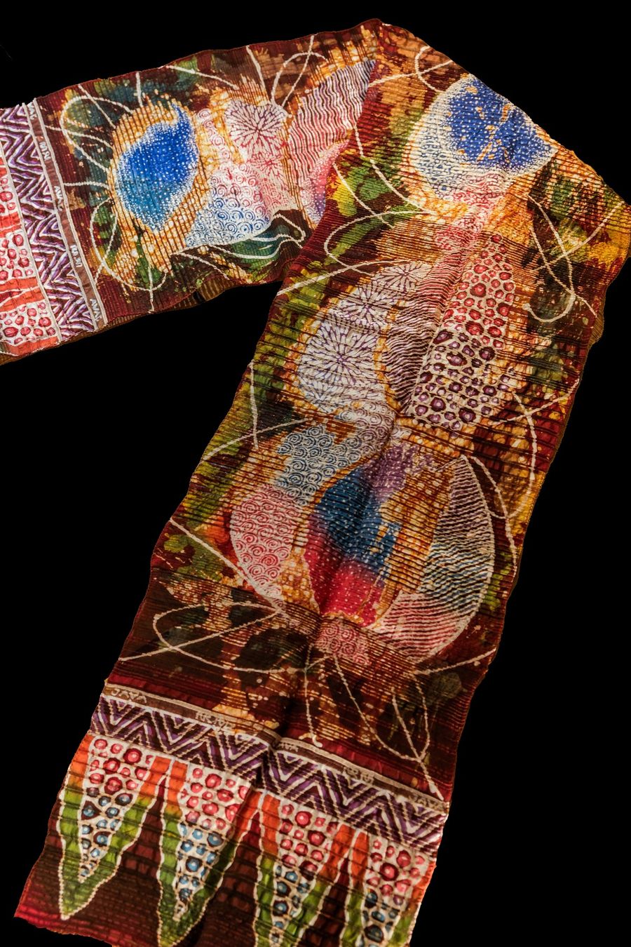 Tessuti: Batik Tulis auf strukturierter Seide – Nuovo (secondo la descrizione) da Romanshorn venduto da ras_b6lp