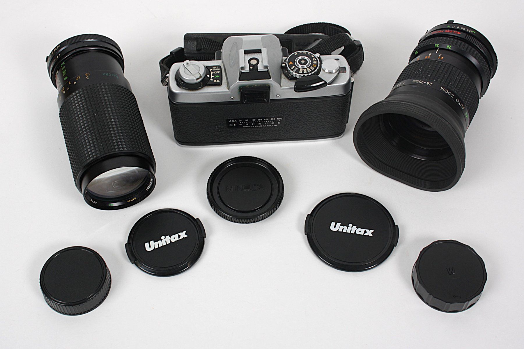 Minolta Appareil photo: MINOLTA Kamera, 2 Objektive, Blitzlicht und Tasche – D'occasion à Zollikofen par Restwert_Zollikofen 5