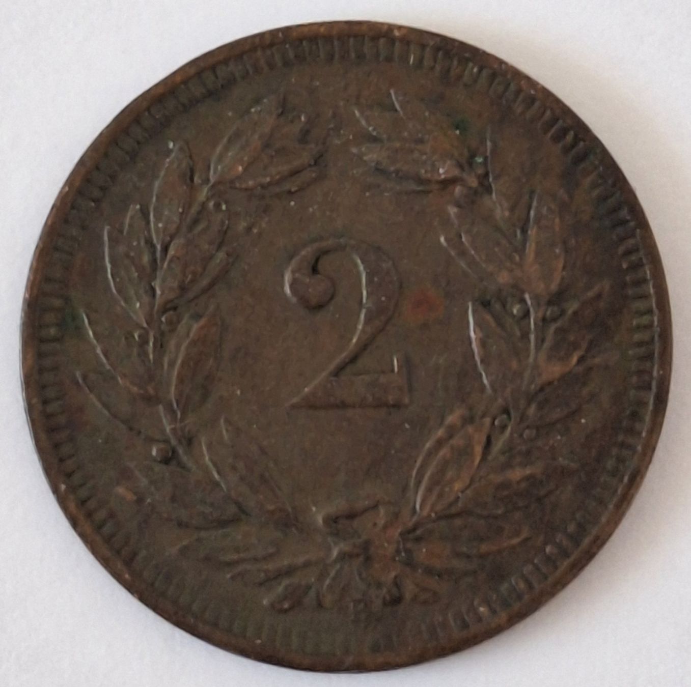 Tutti le monete: 2 Rappen 1907 Cu-Sn; vz – Usato da Niederweningen venduto da 19bomaso61 1