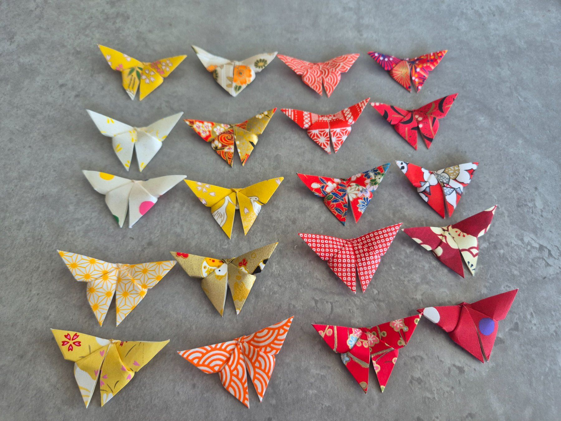 Alle Dekorationen: 20 Origami Schmetterlinge rot-gelb – Neu und originalverpackt aus Zürich von brifo64 1