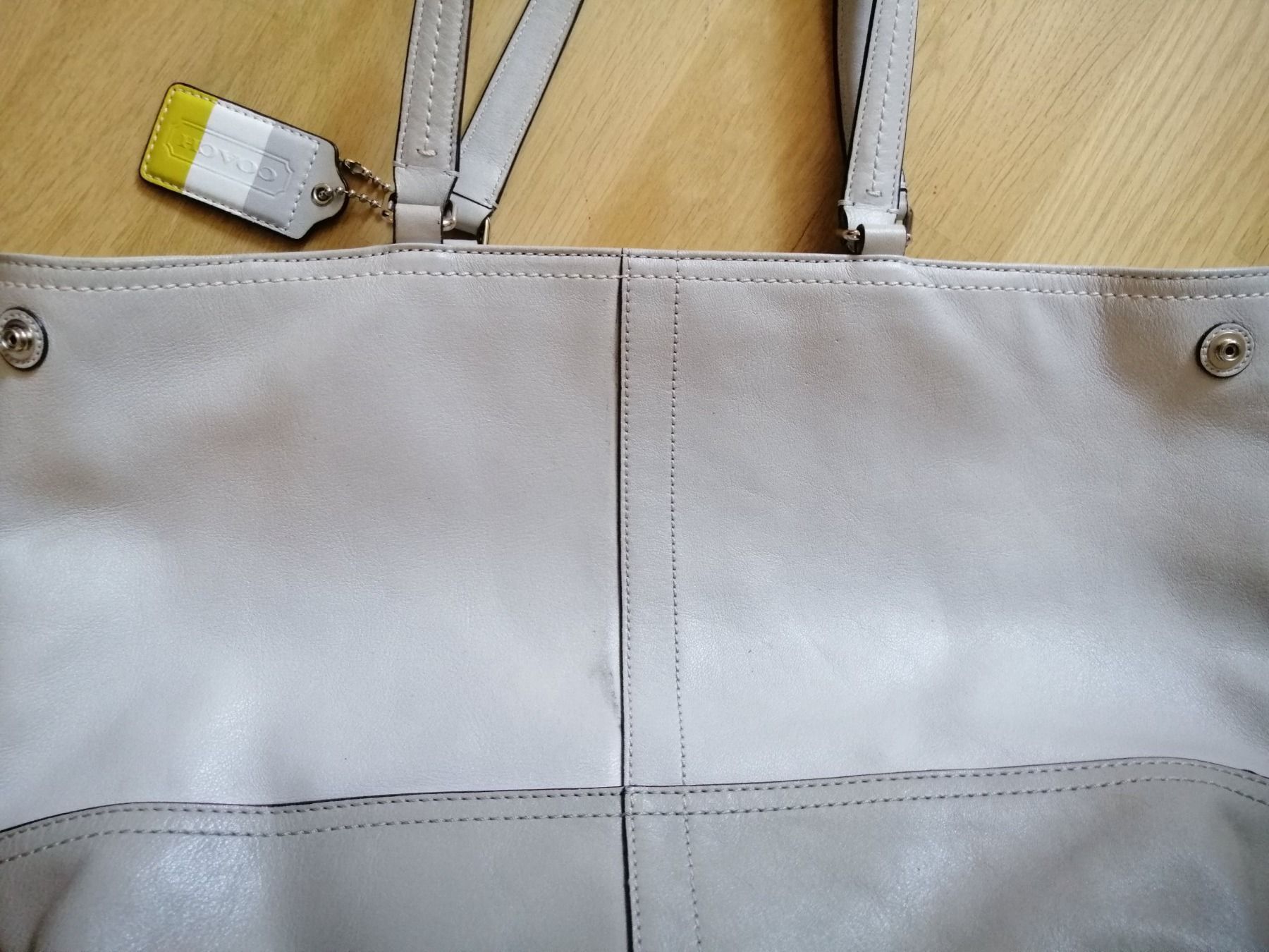 Coach Borse da donna: Coach Handtasche Echt Leder grau – Usato da Basel venduto da rotmiriam1210 2