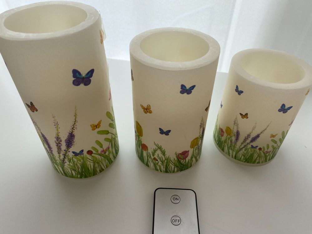 4x LED Kerzenhalter Mit Saugnäpfen - Weihnachts Fensterdeko Transparent