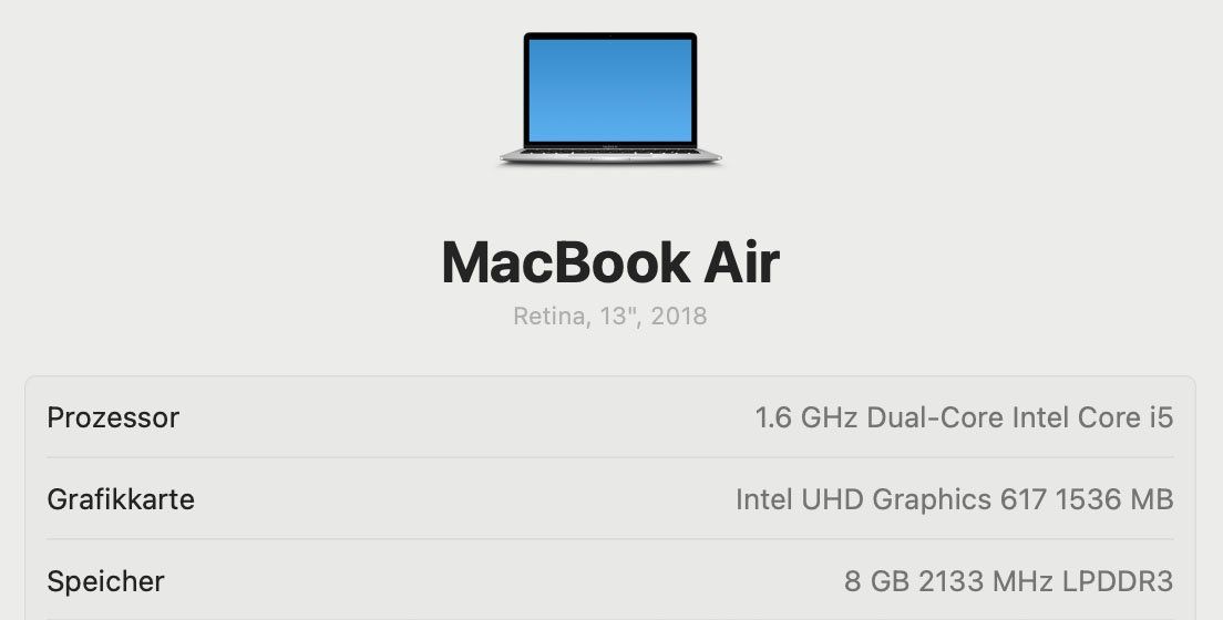 Apple Notebooks: Mac Book Air 2018 – Gebraucht aus Meisterschwanden von interra 2