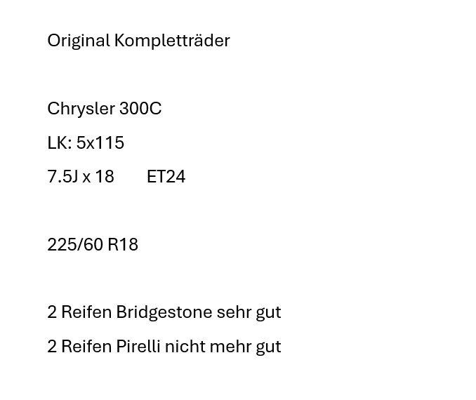 Chrysler Pneus & Kompletträder: Komplettrad Chrysler 300c – Gebraucht aus Dietwil von arb_ds9t 4
