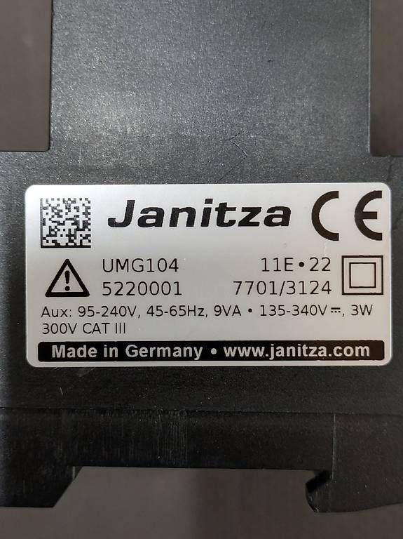 Misurare: Janitza UMG104 52.20.001 – Usato da Auslikon venduto da stefanwey 2