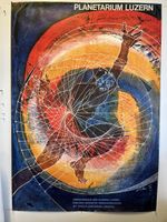Hans Erni Original Plakat Planetarium Luzern 1988