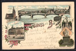 Litho Basel, Rathaus, Münster, St. Jaco