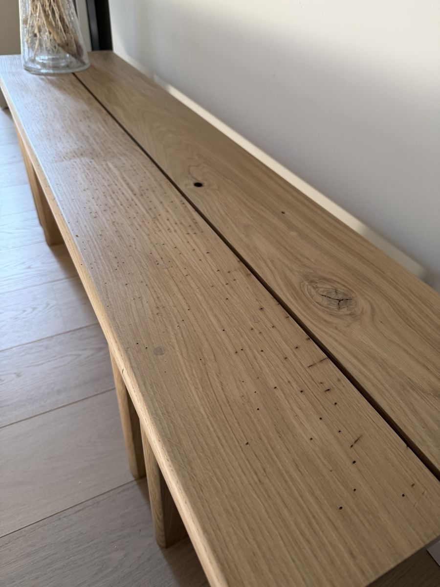 Panchine: Solid oak wood bench - Japandi style – Nuovo e nell'imballaggio originale da Corsier GE venduto da Karol_save_planet 3