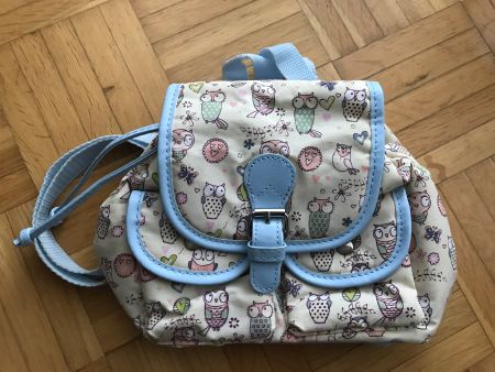 Kleiner Kinder Rucksack mit süssen Eulen