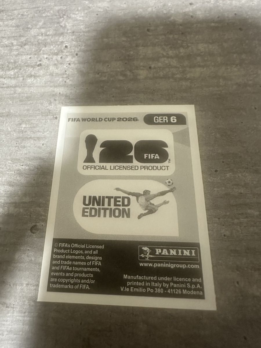 Panini Sammelbilder & Trading cards: GER 6 , FIFA WORLD CUP 2026 PANINI  – Neu (gemäss Beschreibung) aus Frauenfeld von 1PegPeg1 1