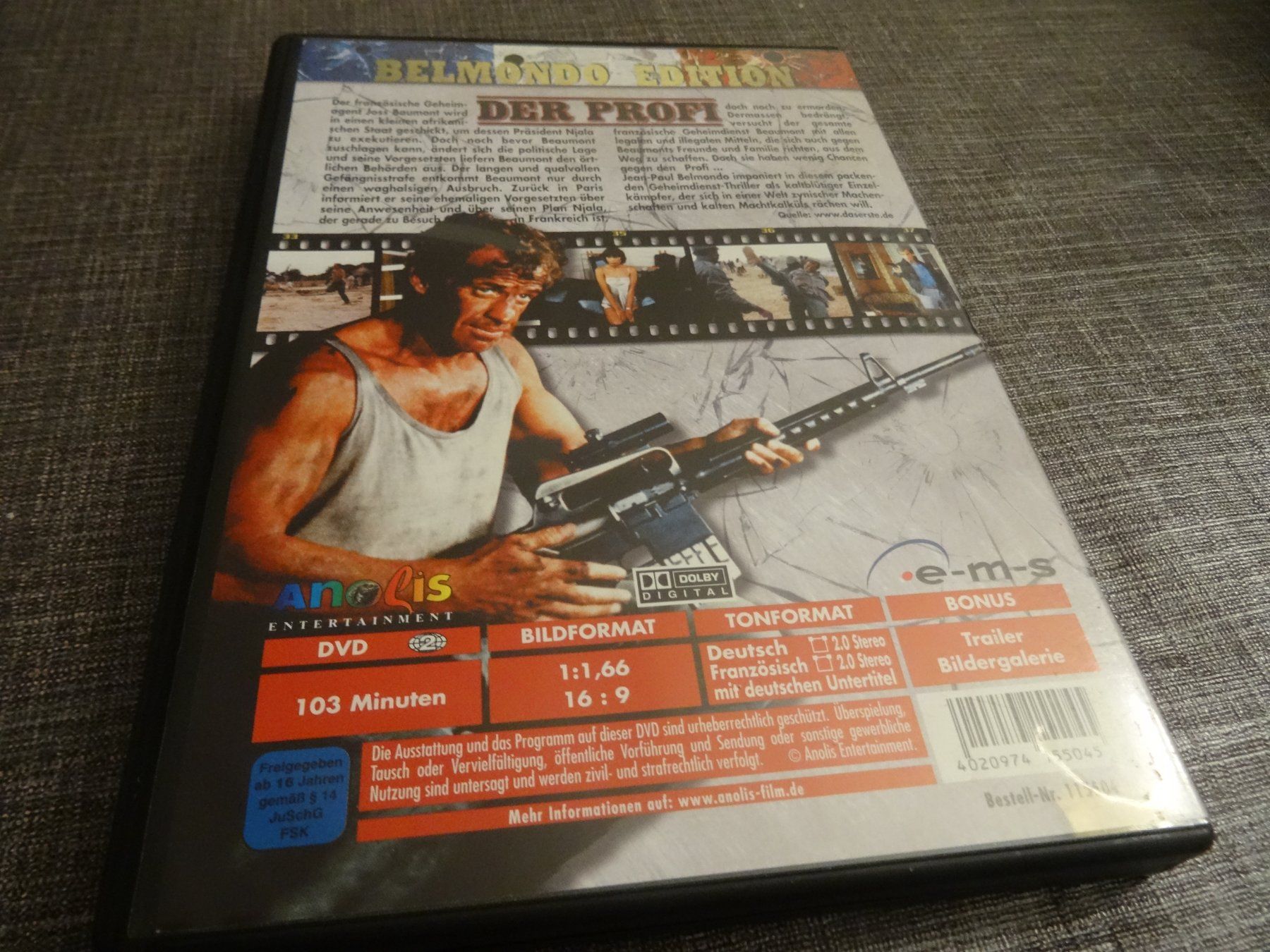 Alle DVDs: DVD Der Profi Belmondo Edition – Gebraucht aus Olten von Disc-Verkauf 2