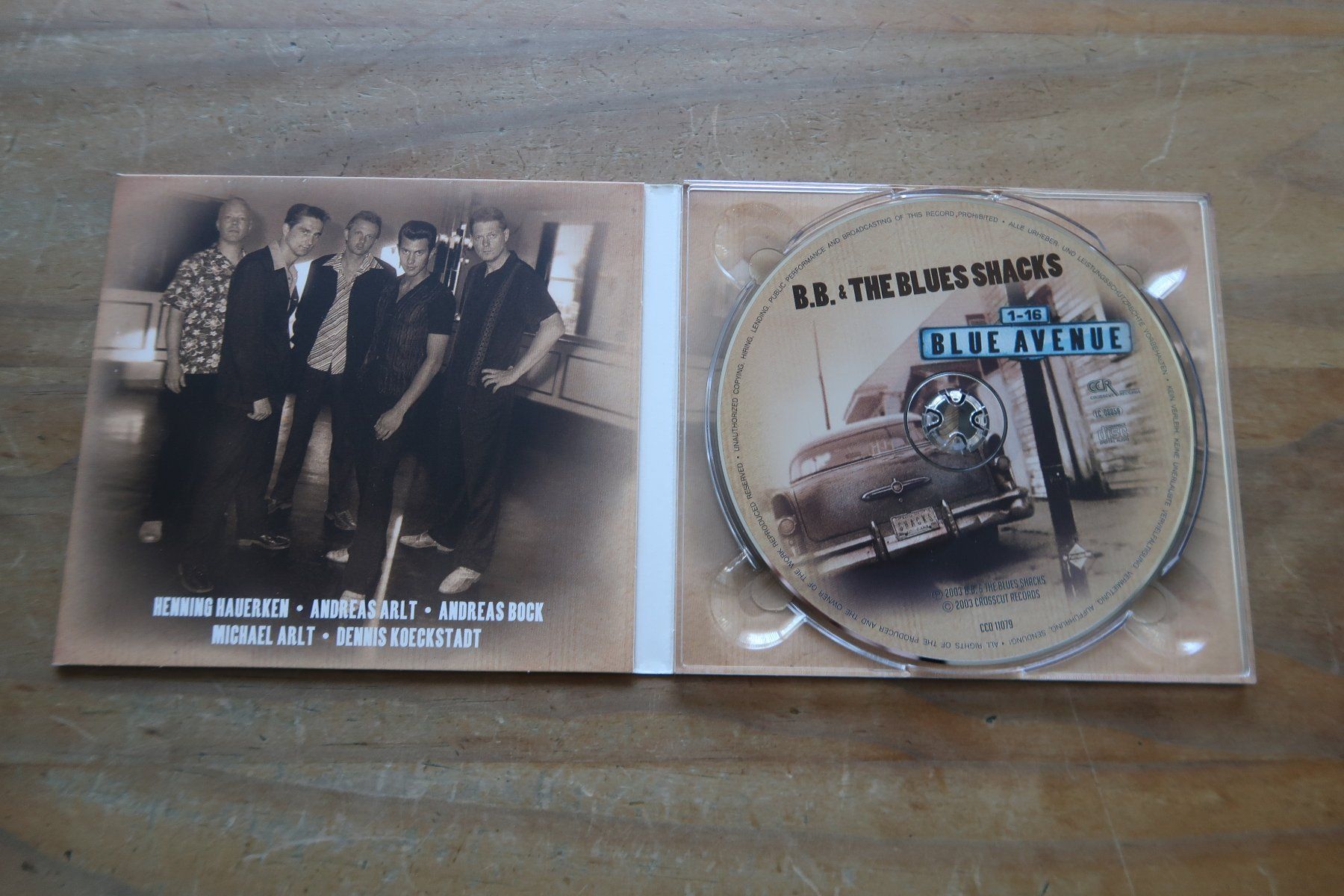 CD: B.B. & THE BLUES SHACKS - BLUE AVENUE - CD – Usato da Basel venduto da Patiscat 3