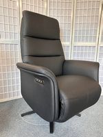 Relax Sessel ATLAS Leder schwarz 3-motorig Herz-Waage Akku