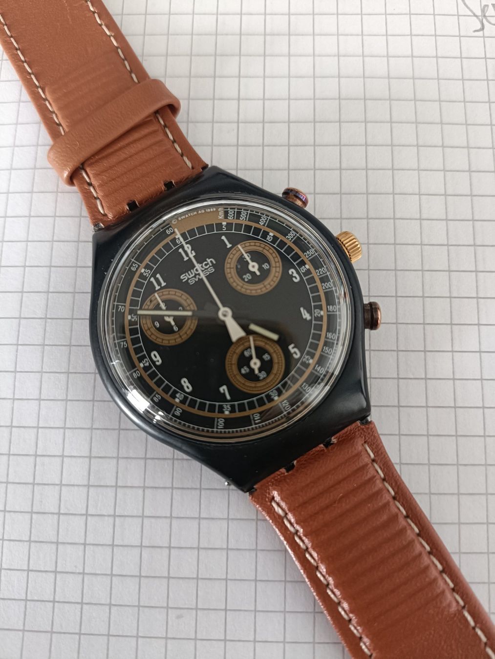 Swatch Uhren: SWATCH CHRONO SANDSTORM SCB 104 1991 GEBRAUCHT – Gebraucht aus Liebefeld von Bestbets
