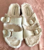 Pantoletten „HOME & RELAX“, weiss, Gr.41, NEU!