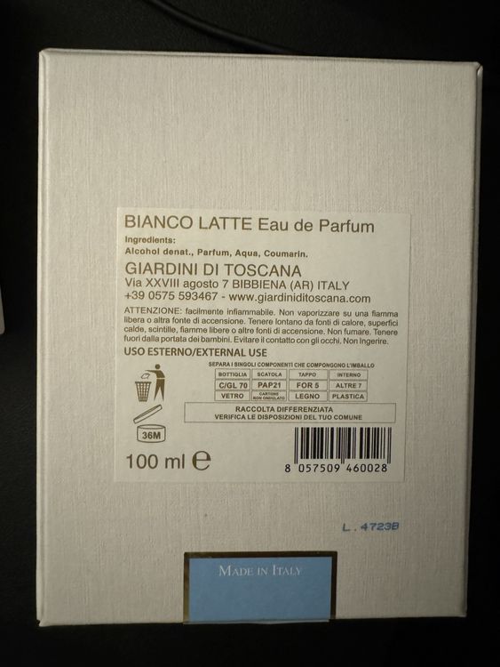 Giardini di Toscana Bianco Latte 100 ml Kaufen auf Ricardo