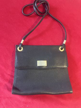 Handtasche Pourchet Paris Leder schwarz guter Zustand