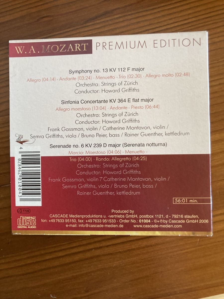 CD: Mozart CD Sammlung – Usato da Zuchwil venduto da Pilat99 4