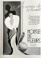 Mousse des Fleurs- Alte Werbung / Ancienne publicité 1931