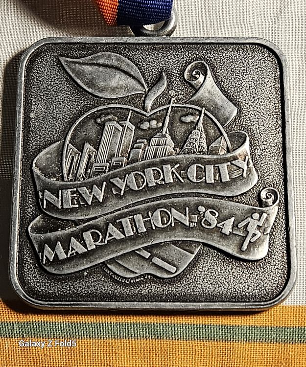 Ancienne Médaille Finisher Du Marathon De New York 1991 – Super état, édition Vintage Années 90