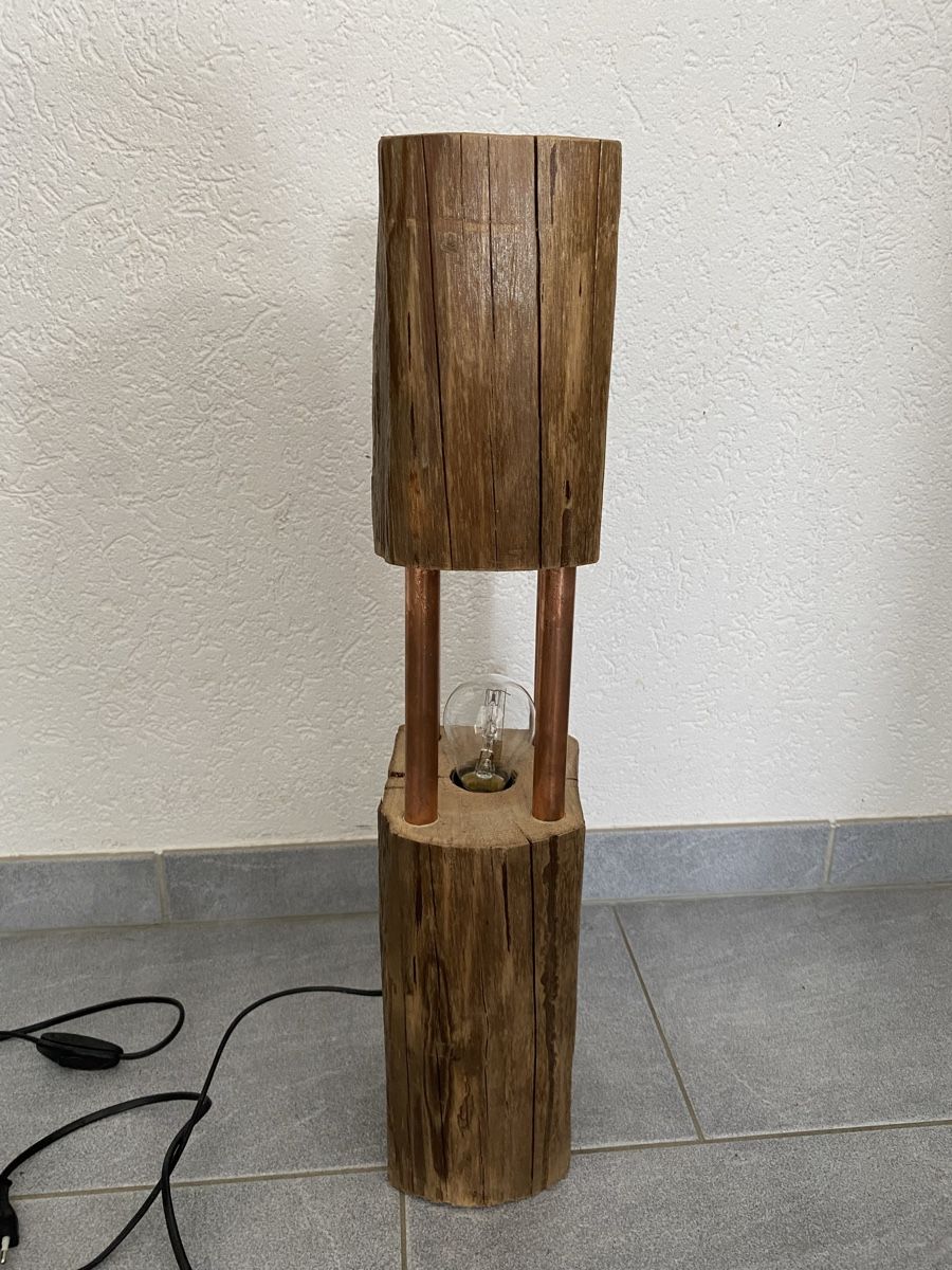 Lampade: Unikat Handgemachte Massiv-Holz Lampe – Nuovo (secondo la descrizione) da Selzach venduto da Sangel88 1