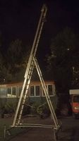 Leiter Aluminium mit Rollen gebraucht