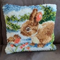 Knüpfkissen - Handarbeit