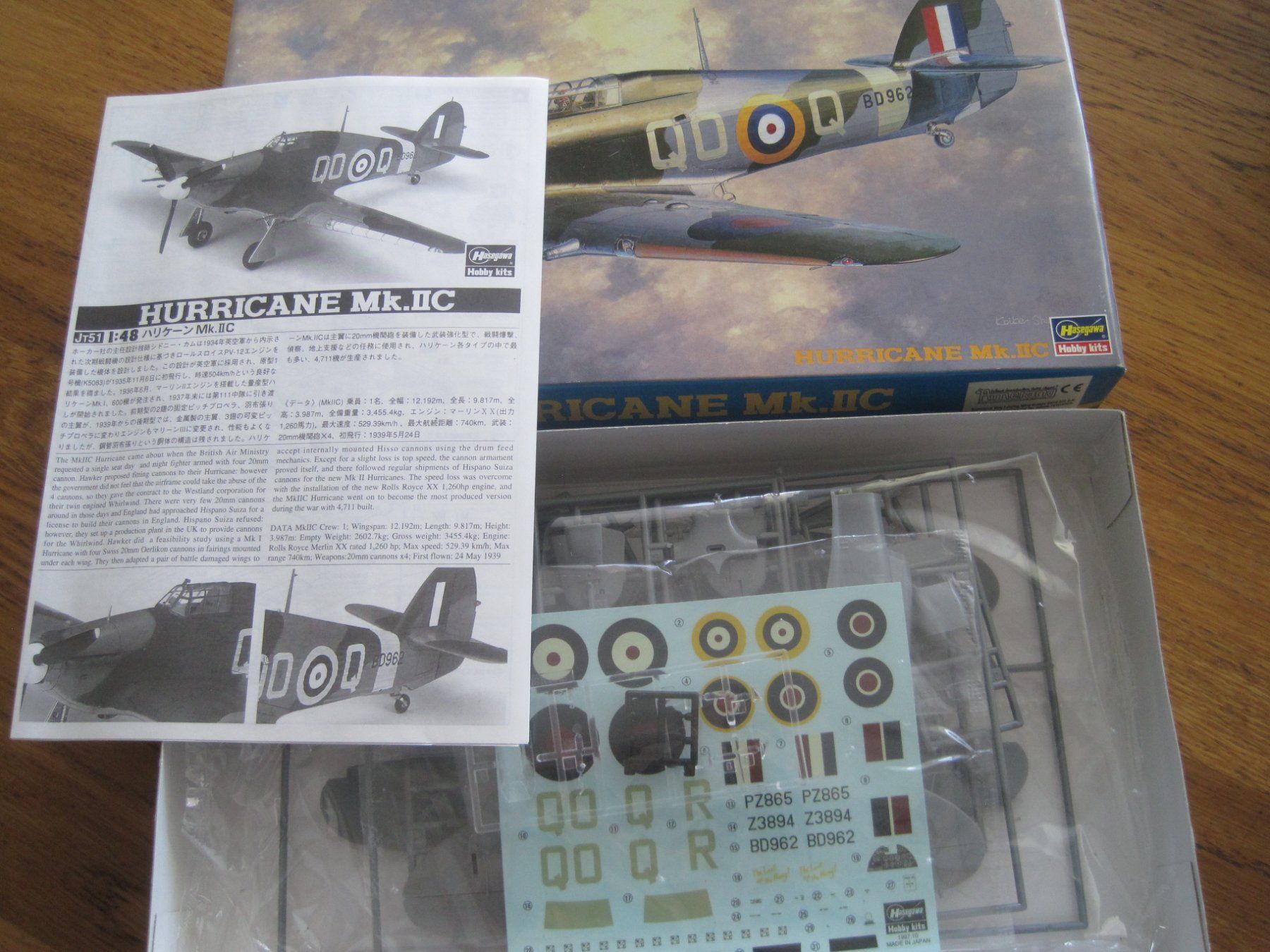 Kit di modellismo & Modellini statici: Hurricane Mk. llc 1/48 Hasegawa Bausatz – Nuovo e nell'imballaggio originale da Gossau SG venduto da Noryflory 1