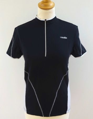 Neues rh+ - Damen Bike Shirt  - schwarz / silber - Grösse L