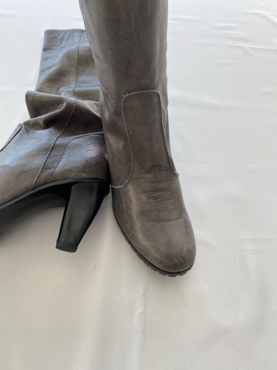 Marc Cain Chaussures femmes: Graue Leder Overknee Stiefel, Gr. 37 – Neuf avec emballage d'origine à Wettswil par ramba 2